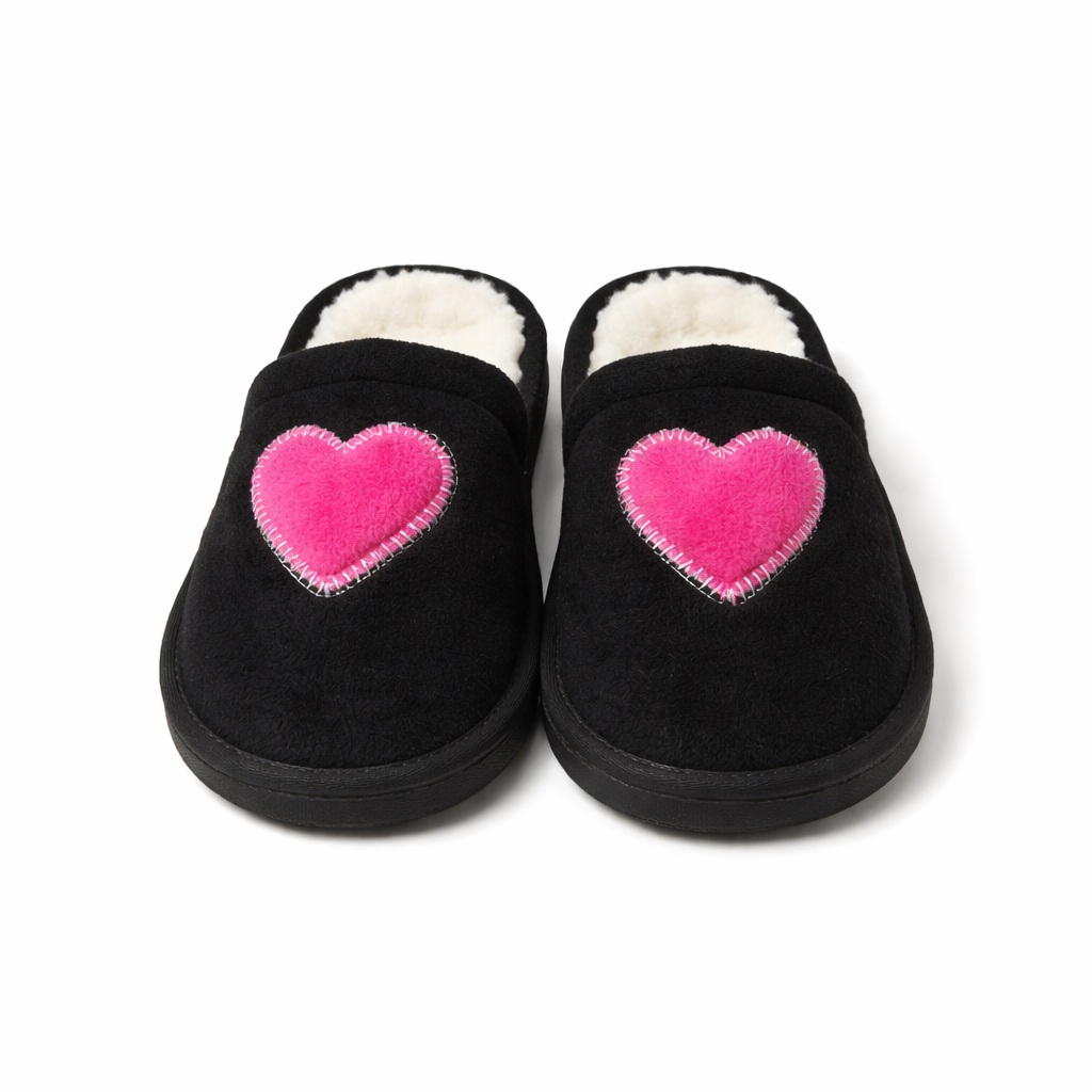 [40929] PANTUFLA ALGODON CORAZON 39-40