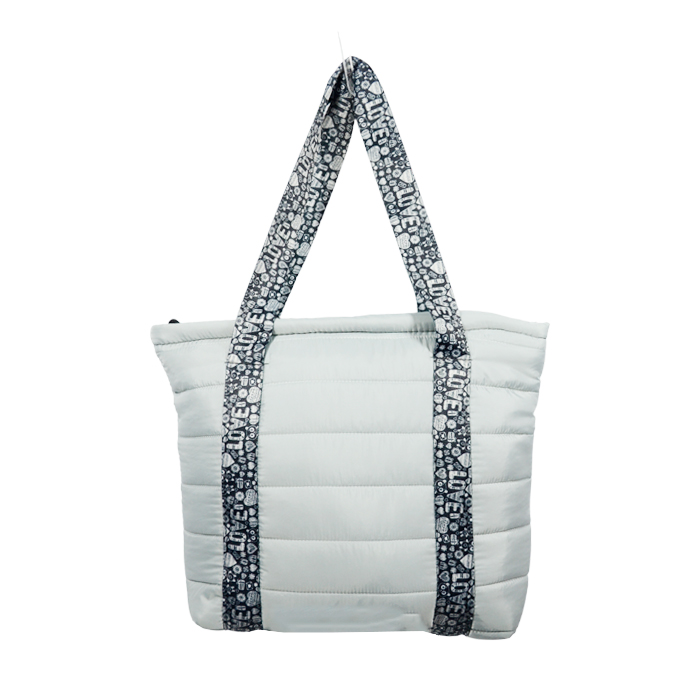 [41540] BOLSO PUFFER C/ CORREA ESTAMPADA