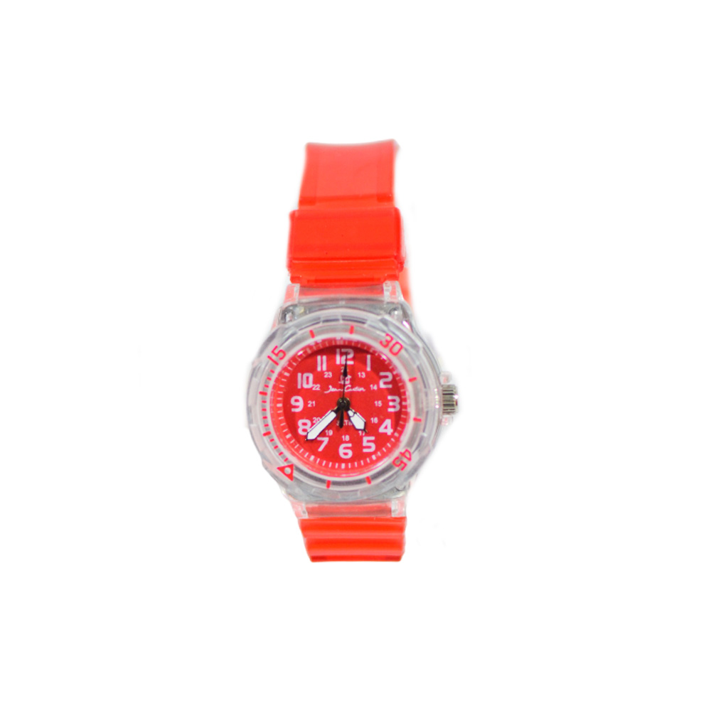 [41686] RELOJ SUMERGIBLE MALLA SILICONA TRANSPARENTE 