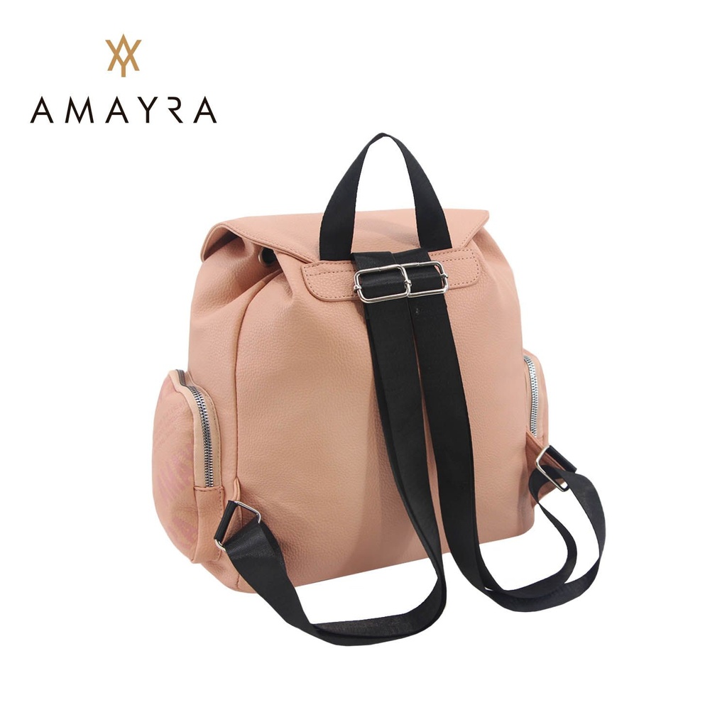 [41863] MOCHILA AMAYRA TEXTURADA MULTIBOLSILLO