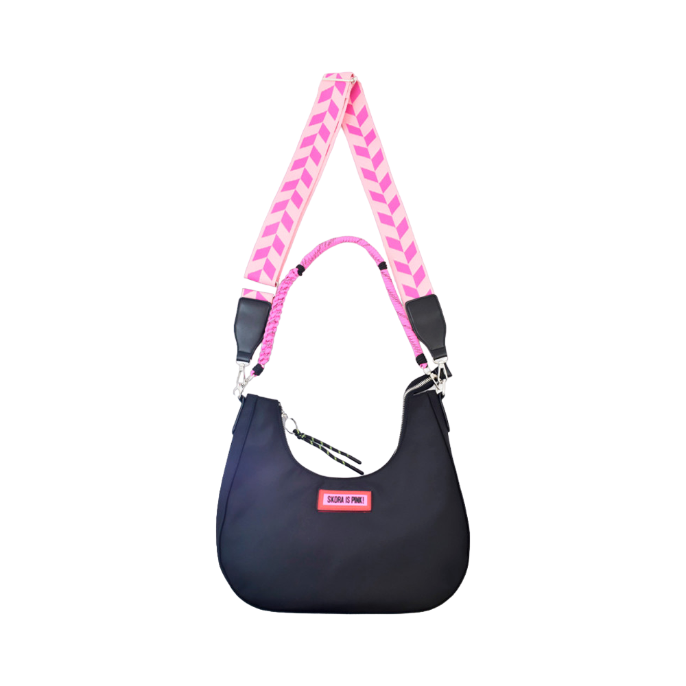 [42022] MINI BAG DOBLE CORREA NYLON PINK