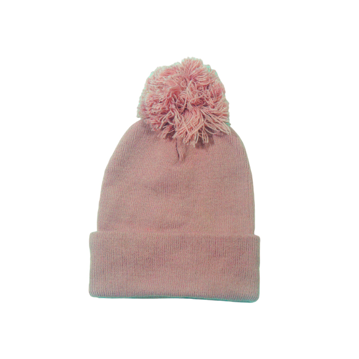 [40957] GORRO DE LANA CON POMPON