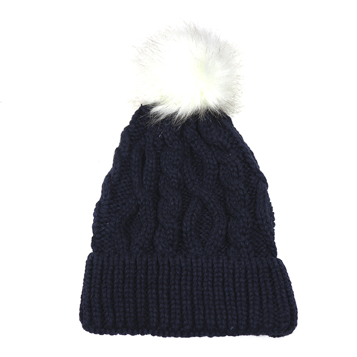 [10883] GORRO DE LANA CON POMPON