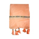 [17409] CHALINA BORDADA CON BORLAS