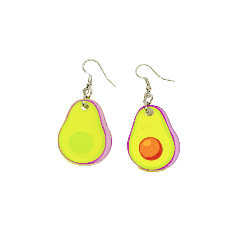 AROS DE ACRILICO CON FORMA DE PALTA