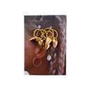 ANILLOS PARA TRENZAS CON DIJE CARACOLA Y CORAZON