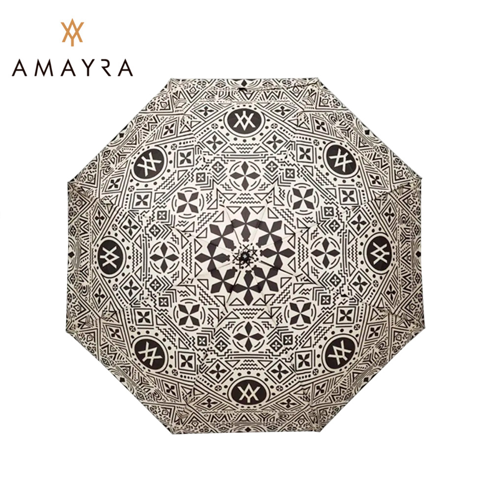 PARAGUAS AMAYRA AUTOMATICO CON DIBUJOS EN EL BORDE 21.5"