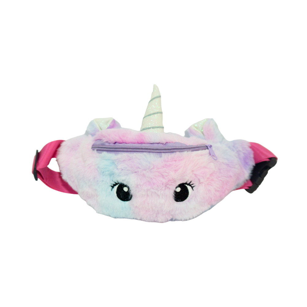 RIÑONERA PELUCHE INFANTIL UNICORNIO