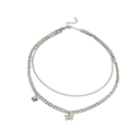 COLLAR EN PLATEADO CON DIJES