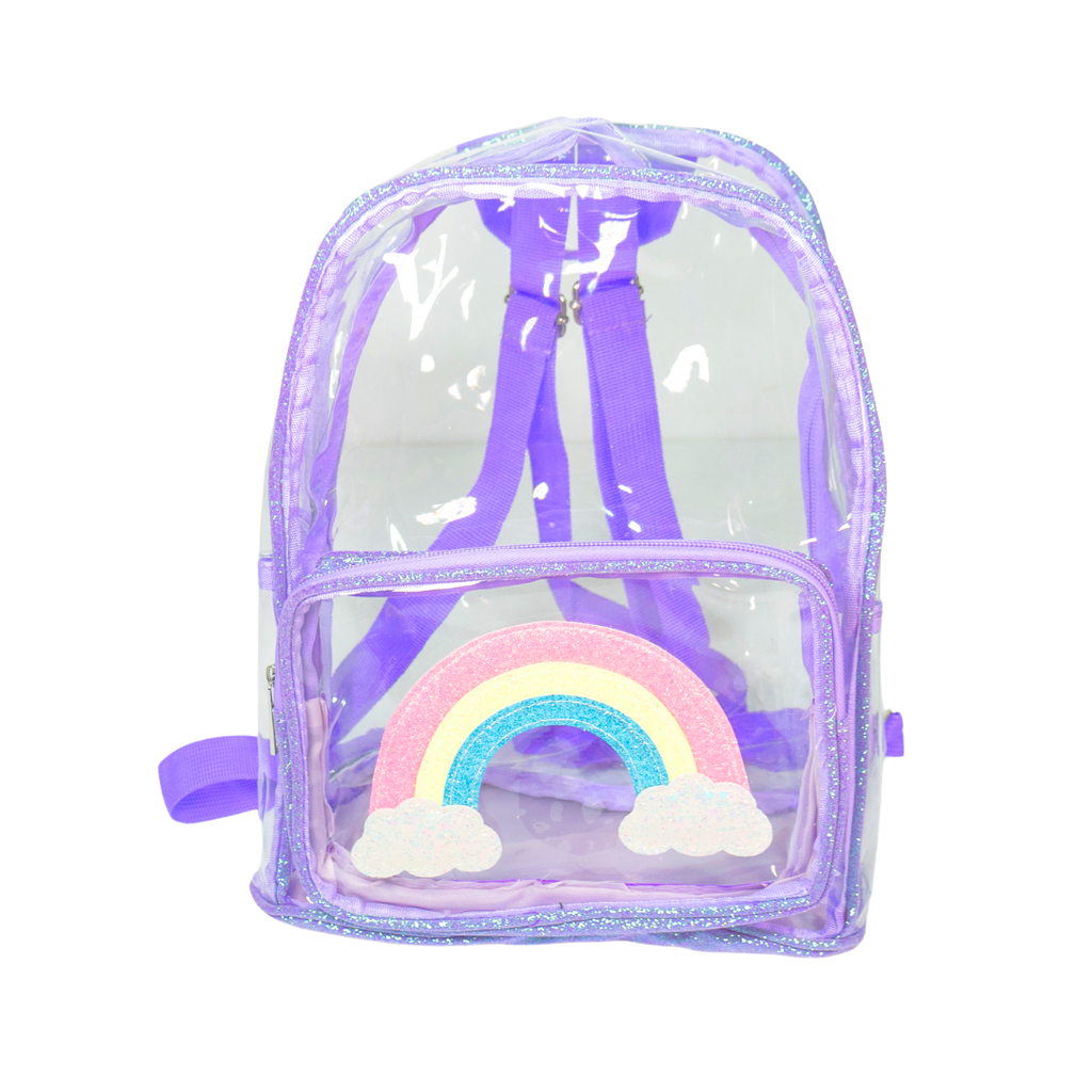 MOCHILA TRANSPARENTE ARCOIRIS