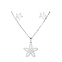 SET DE ACERO QUIRURGICO CADENA Y AROS CON DIJE