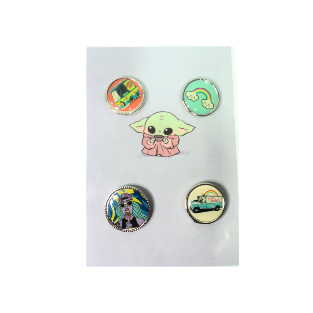 SET PINS REDONDOS PARA ROPA