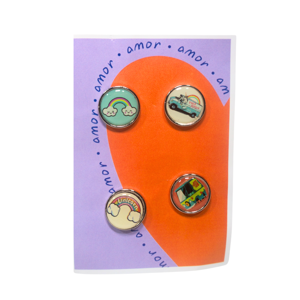 SET PINS REDONDOS PARA ROPA