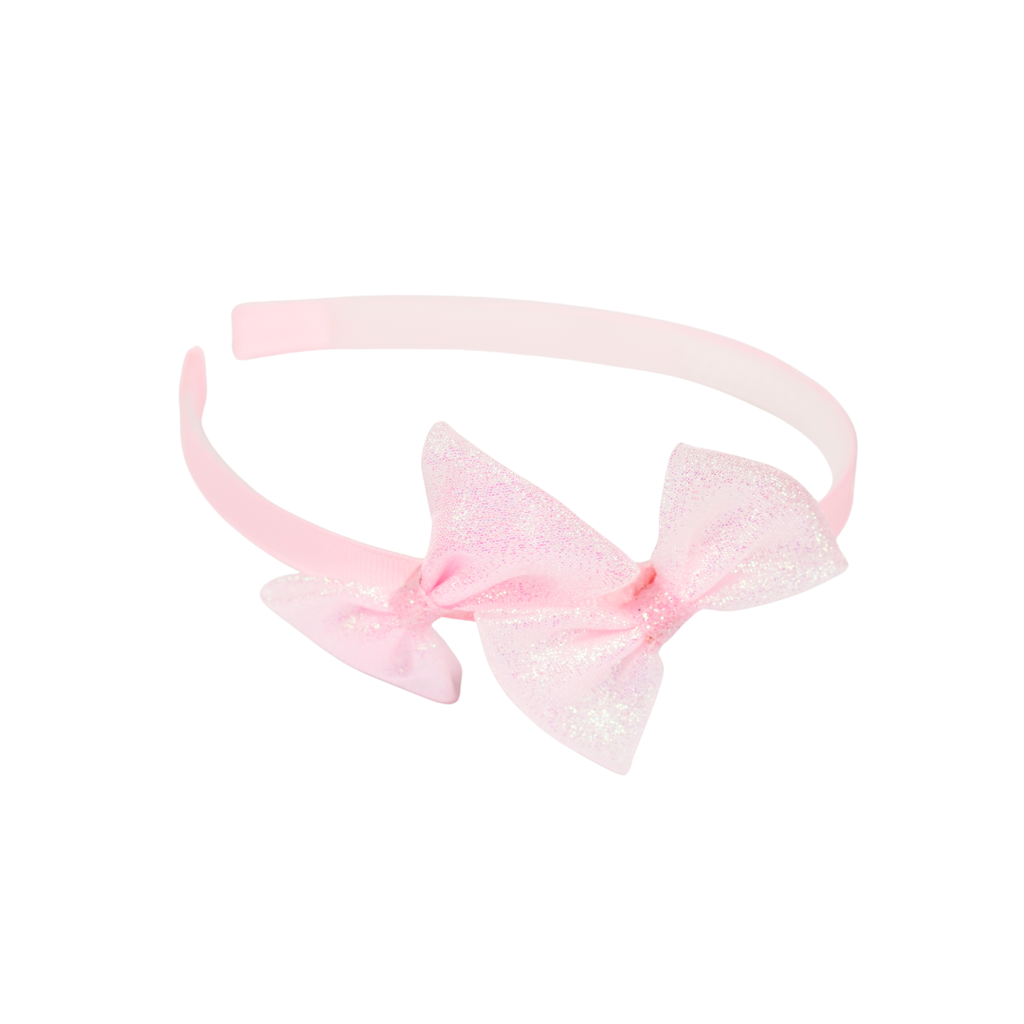 VINCHA INFANTIL CON APLIQUE DE FLOR TUL