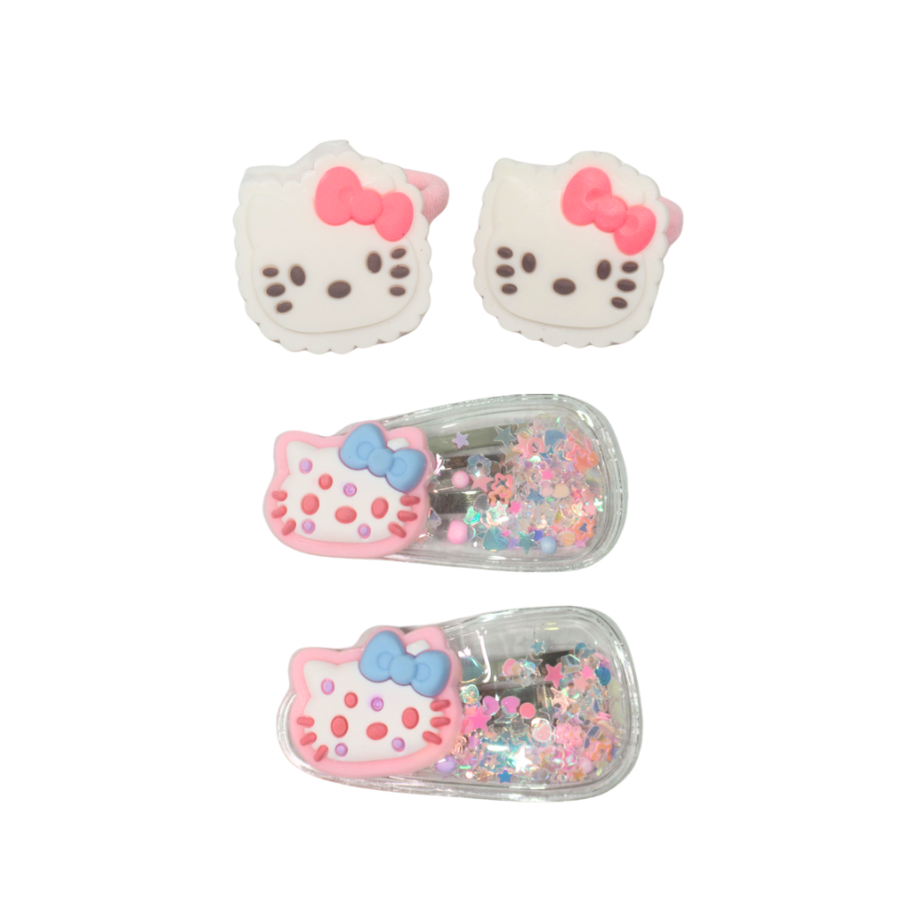 SET DE ACCESORIOS PARA PELO KITTY