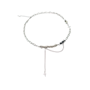 COLLAR ACERO CON DIJE Y PIEDRA