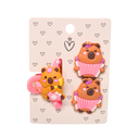 SET PELO BROCHE + COLEROS CAPIBARA