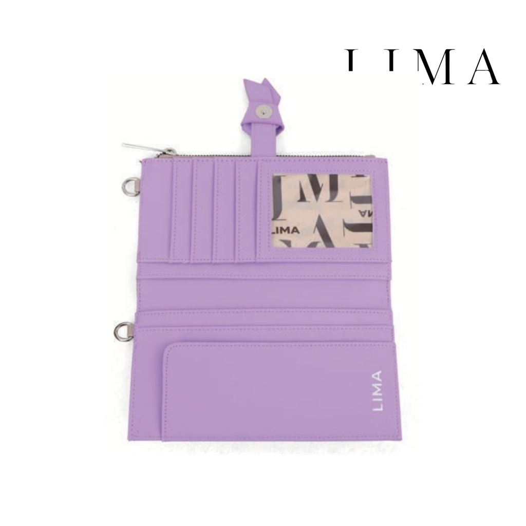 BILLETERA GRANDE COLOR LISO LIMA