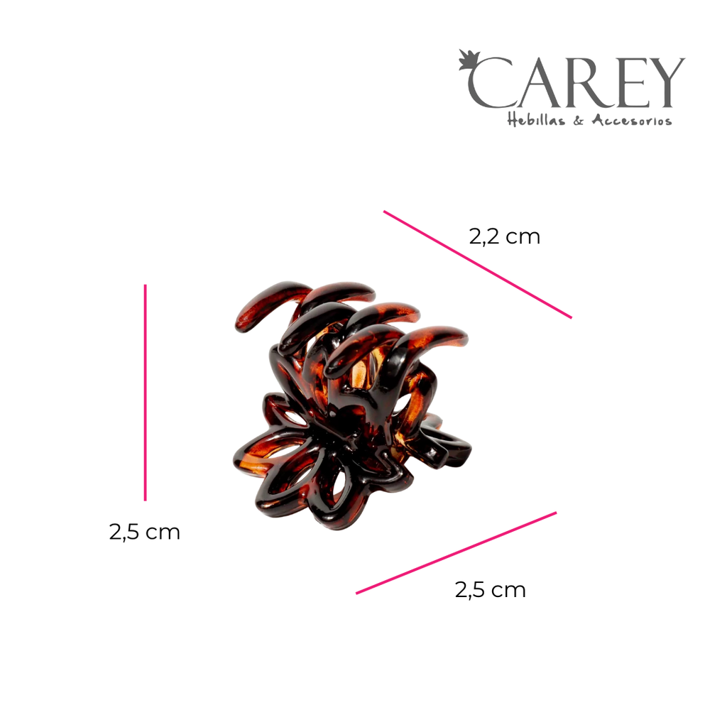 PINZA MINI FLOR 5 PETALOS MED CAREY