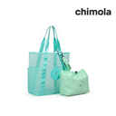 BOLSO DE PLAYA CON APLIQUE CHIMOLA