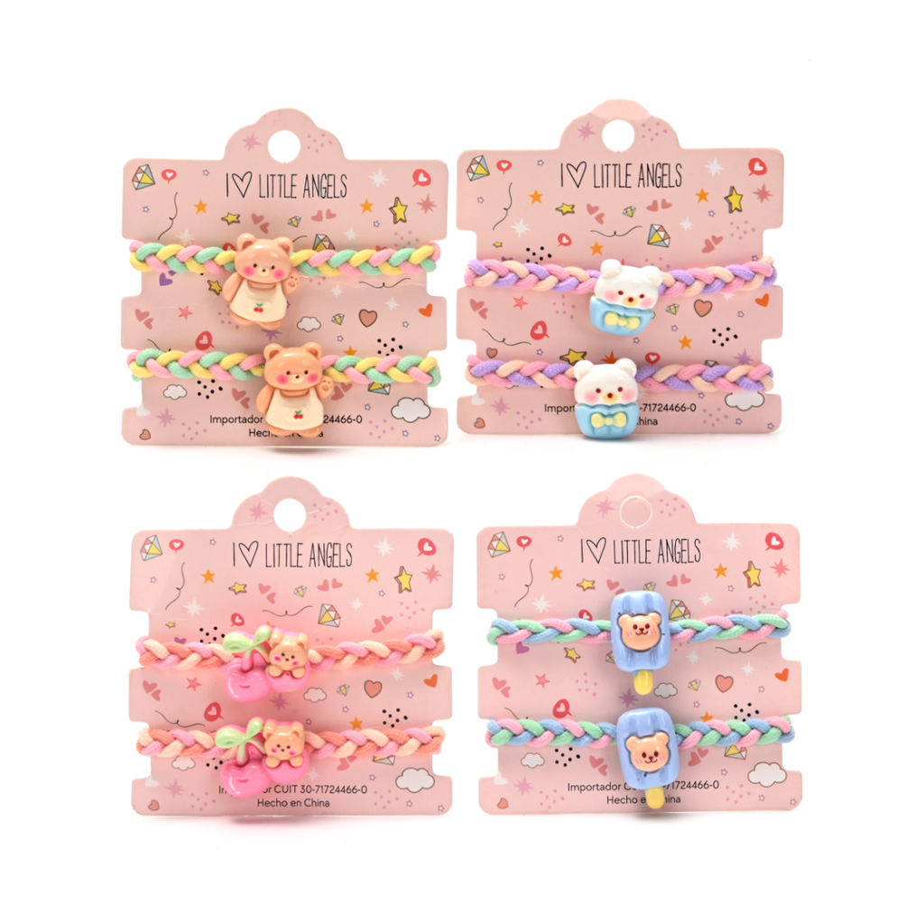 COLITAS DE PELO LITTLE ANGEL X2