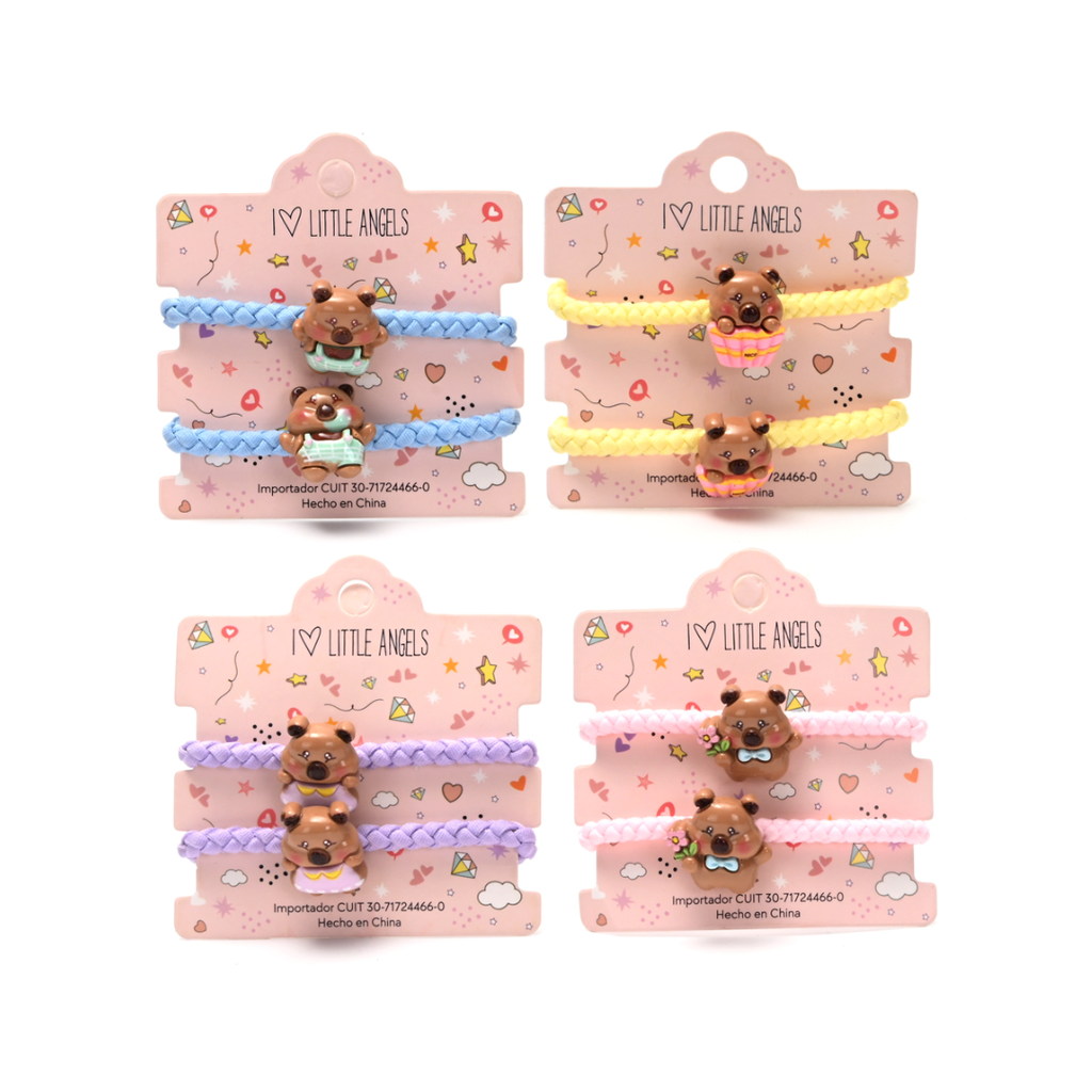 COLITAS DE PELO LITTLE ANGEL X2