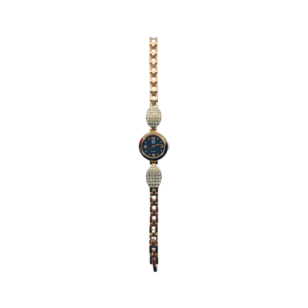 RELOJ CON MALLA METALICA + STRASS