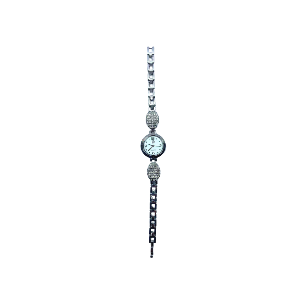 RELOJ CON MALLA METALICA + STRASS