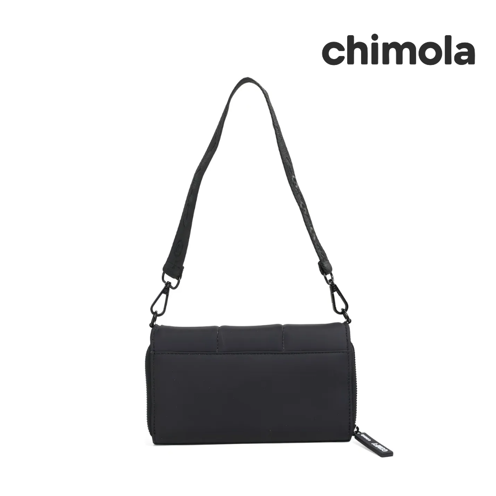 BILLETERA TIPO PUFFER + CORREA CHIMOLA