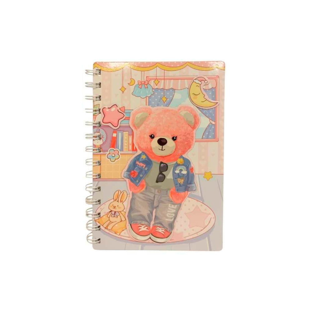 CUADERNO OSITOS CON ESPIRAL E IMANES