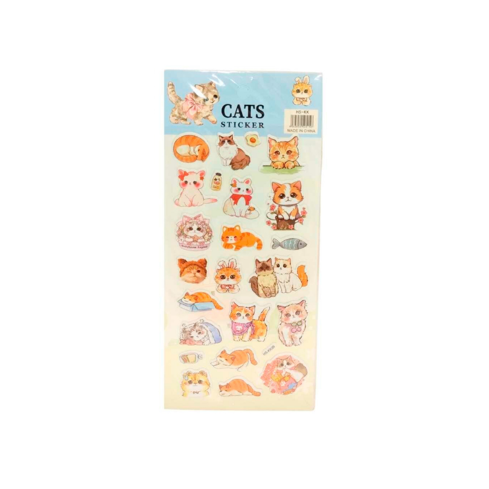 STICKER RELIEVE GATITOS