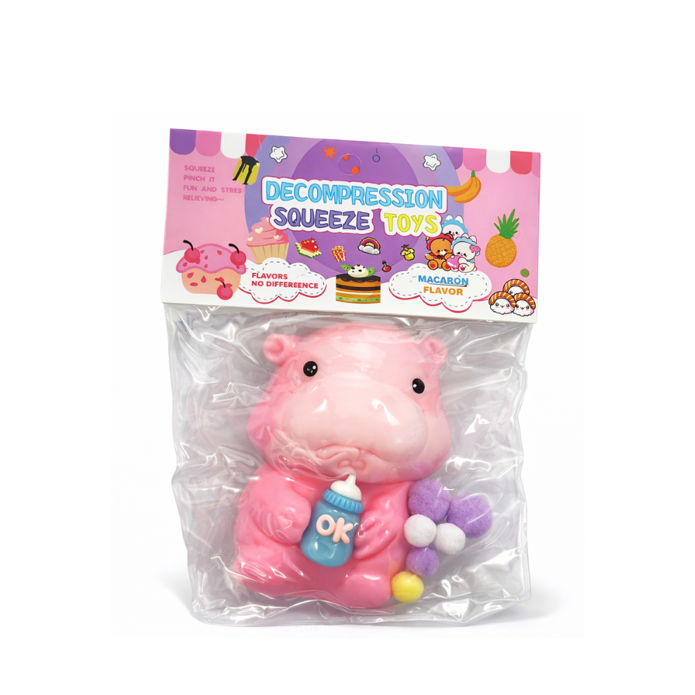 SQUISHY ANIMALES CON POMPONES