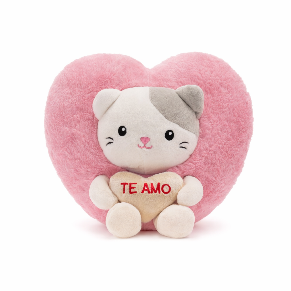 CORAZON CON CARA DE ANIMALES 22CM