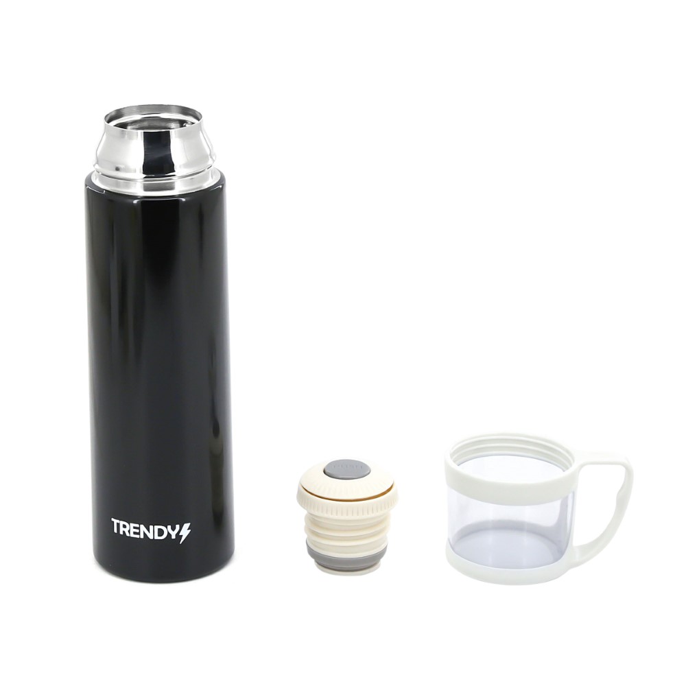 TERMO COLOR LISO CON VASO TRENDY