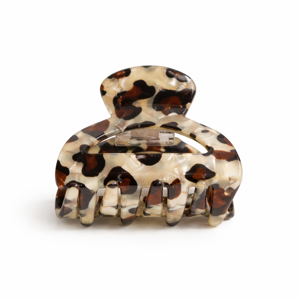 BROCHE PINZA BOMBE ANIMAL PRINT