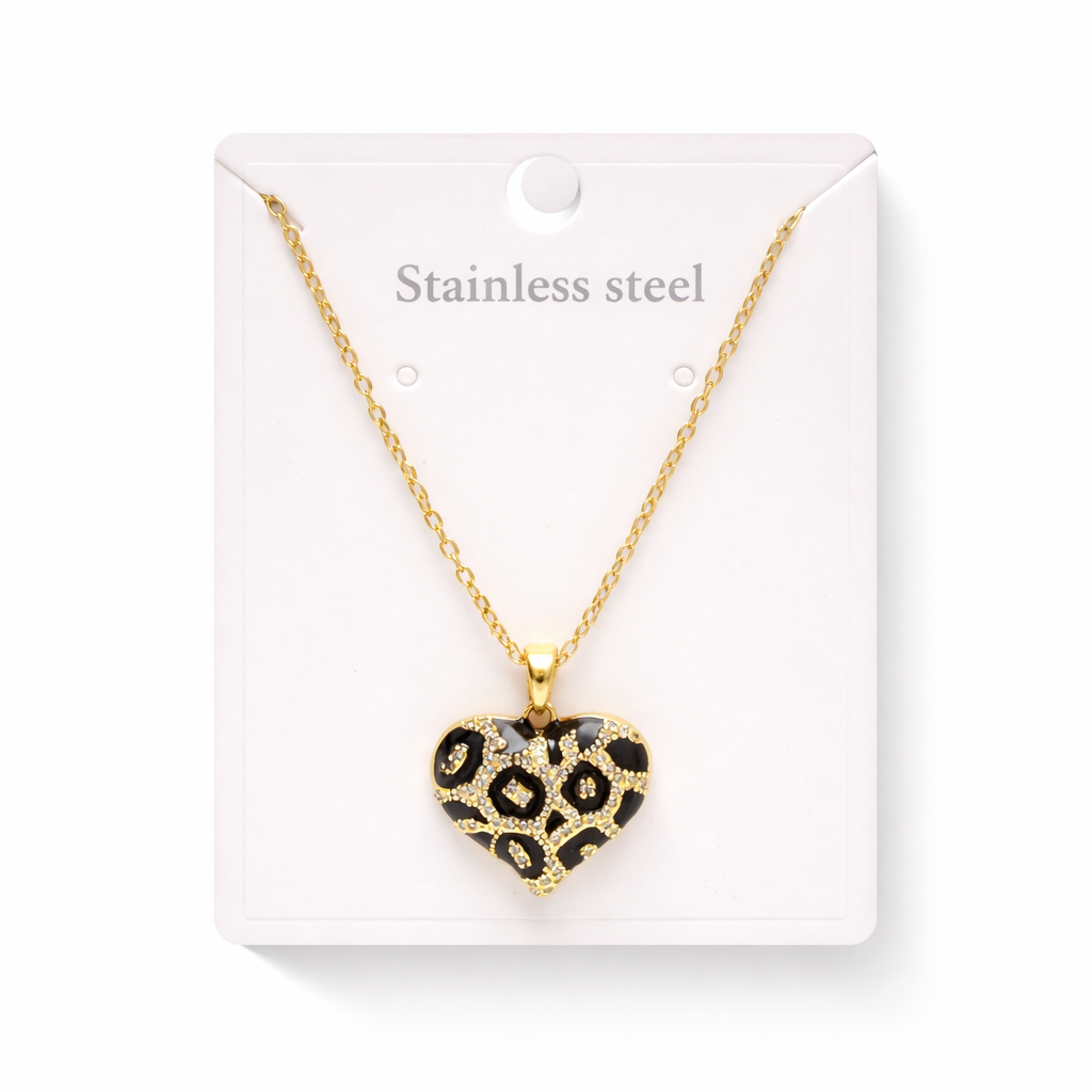 CADENA DIJE CORAZON ACERO QUIRURGICO