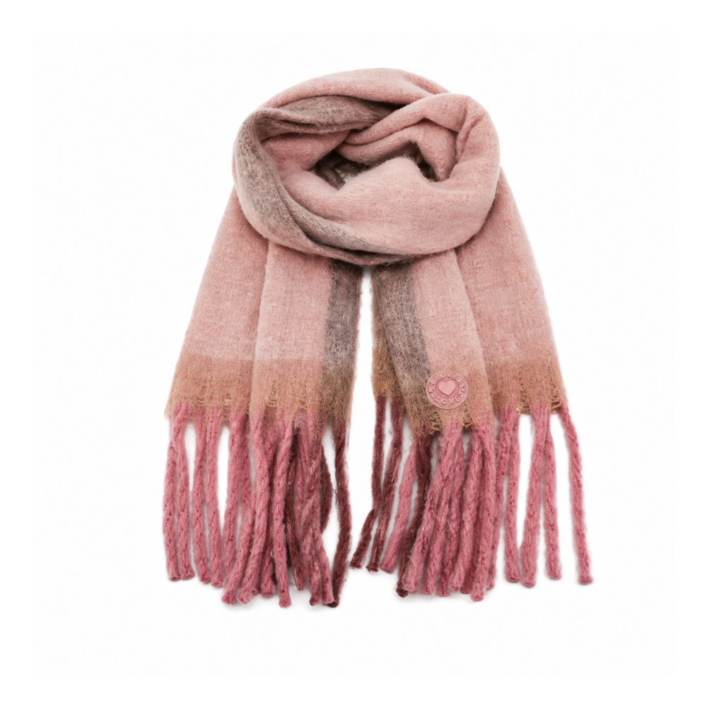 BUFANDA NUBE CUADRILLE APLIQUE TRENDY