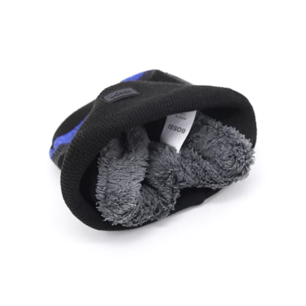 GORRO A RAYAS APLIQUE FRONTAL BOSSI