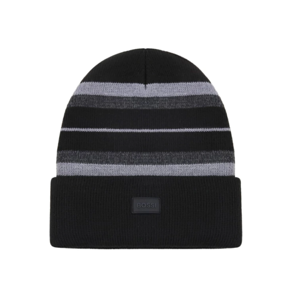 GORRO A RAYAS APLIQUE FRONTAL BOSSI