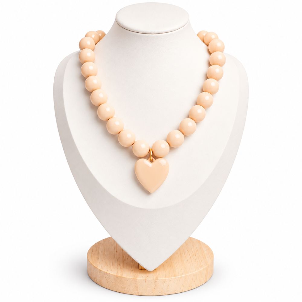 COLLAR CHICLE MEDIANO N°14 CON DIJE CORAZÓN