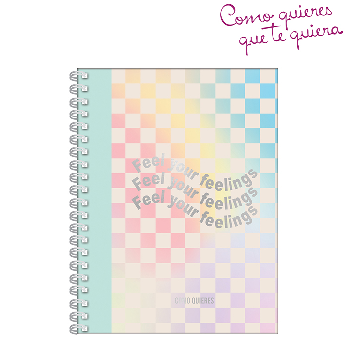 [35510] CUADERNO A4 TAPA DURA 120 HOJAS COMO QUIERES QUE TE QUIERA