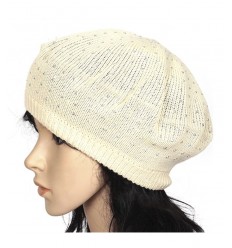 BOINA TEJIDA CON TACHAS