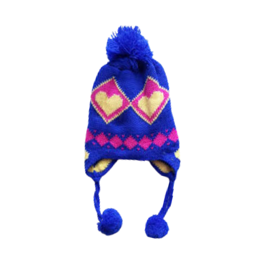 GORRO COYA INFANTIL DE 2 A 4 AÑOS CORAZONES