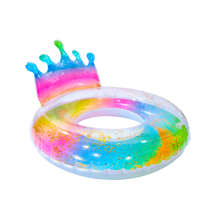 INFLABLE CORONA CON GLITTER 70cm