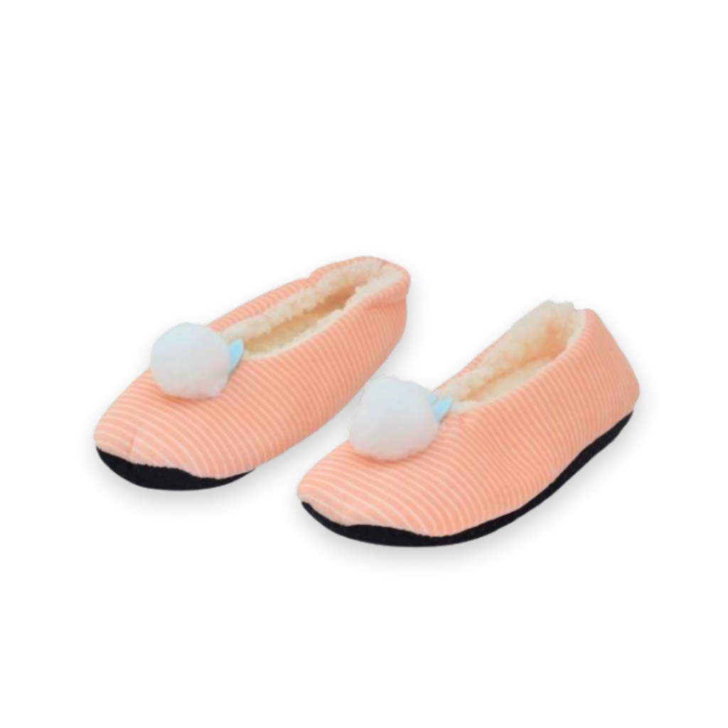 PANTUFLAS CON POM POM