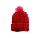 GORRO DAMA TEJIDO BRILLO CON POMPON PIEL