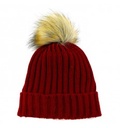 GORRO DE LANA LISO CON POMPON