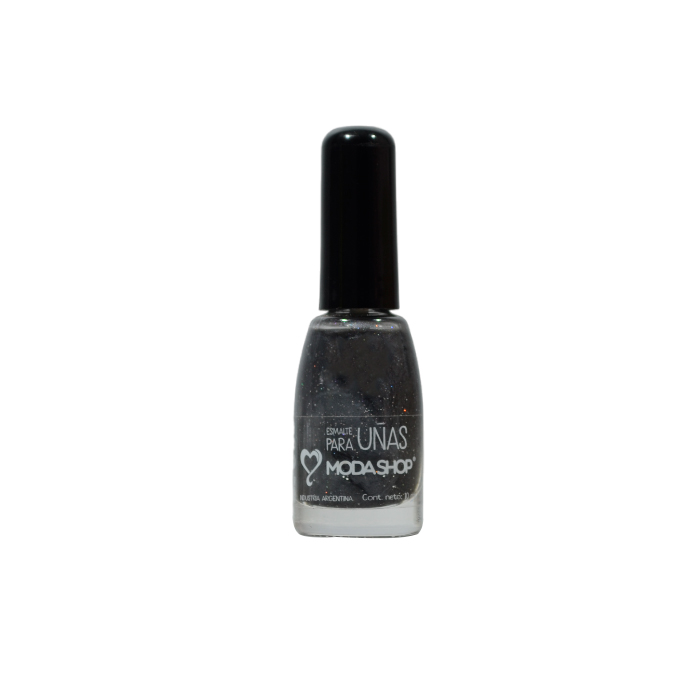 ESMALTE MODASHOP GRIS CON BRILLO