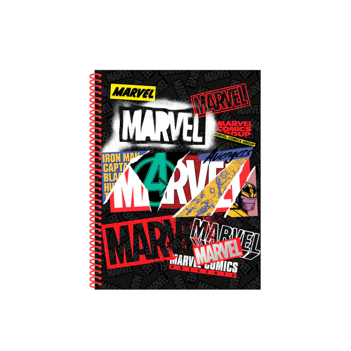 CUADERNO UNIVERSITARIO RAYADO MARVEL