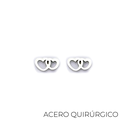 AROS ACERO QUIRURGICO CORAZON BLISTER X12